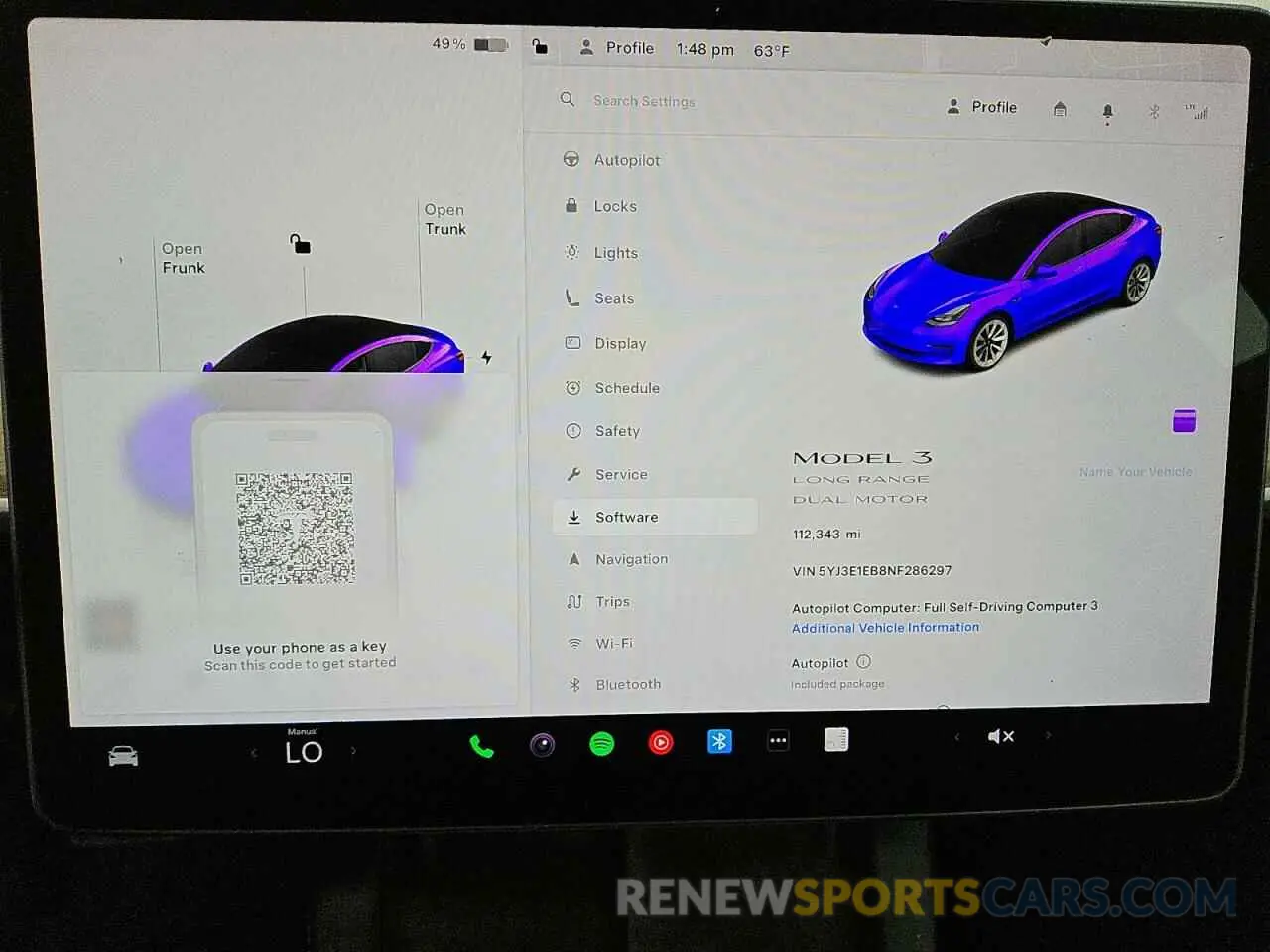 9 Photograph of a damaged car 5YJ3E1EB8NF286297 TESLA MODEL 3 2022