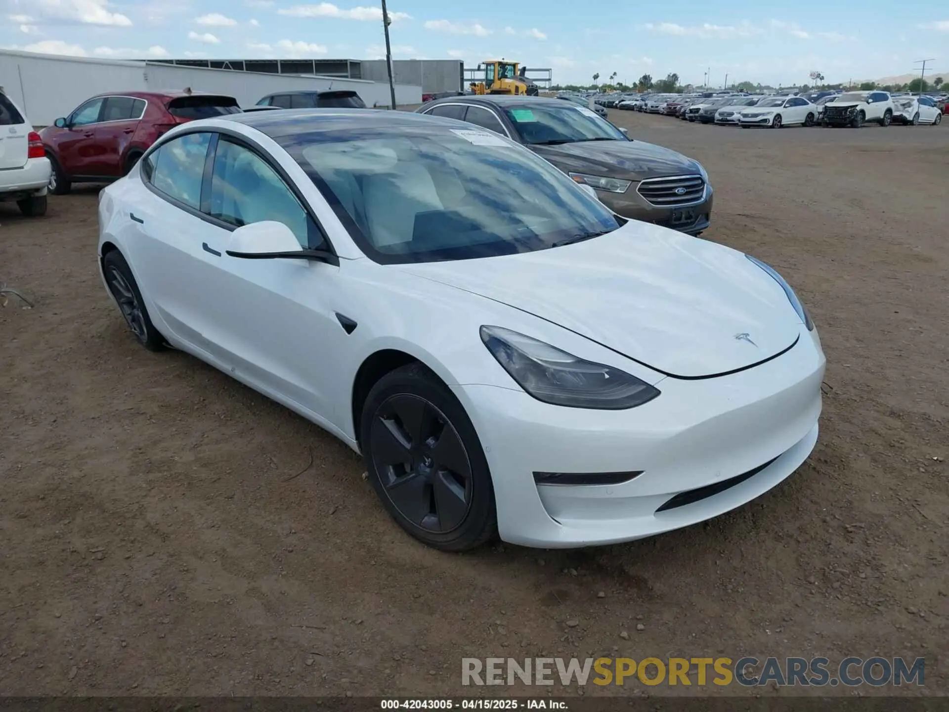 1 Photograph of a damaged car 5YJ3E1EB8NF338947 TESLA MODEL 3 2022