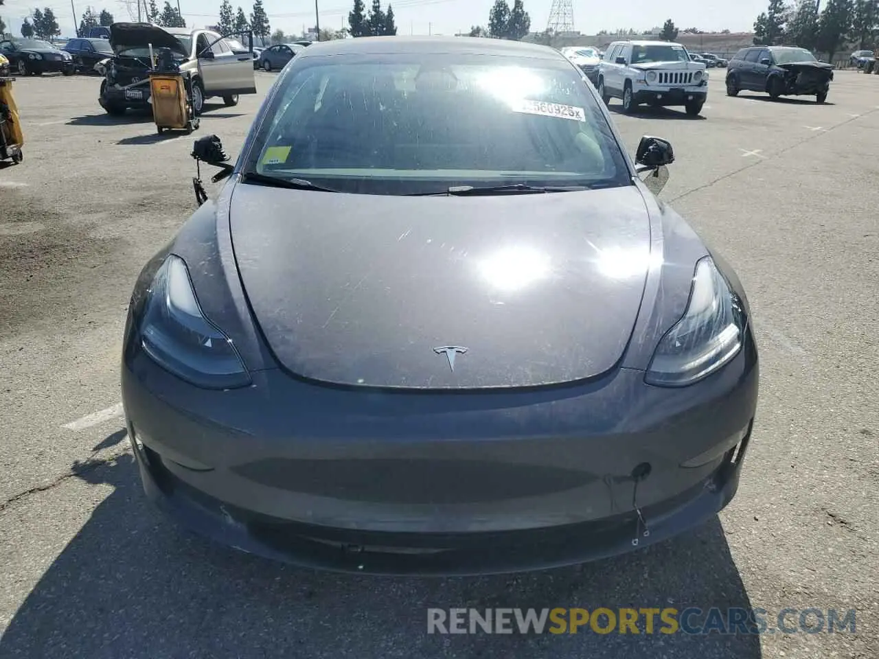 5 Photograph of a damaged car 5YJ3E1EB8NF341248 TESLA MODEL 3 2022