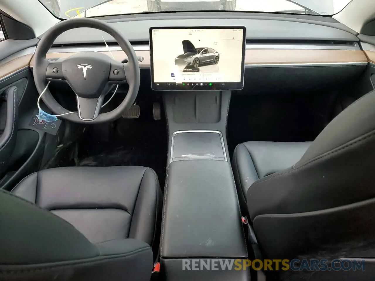 8 Photograph of a damaged car 5YJ3E1EB8NF344358 TESLA MODEL 3 2022
