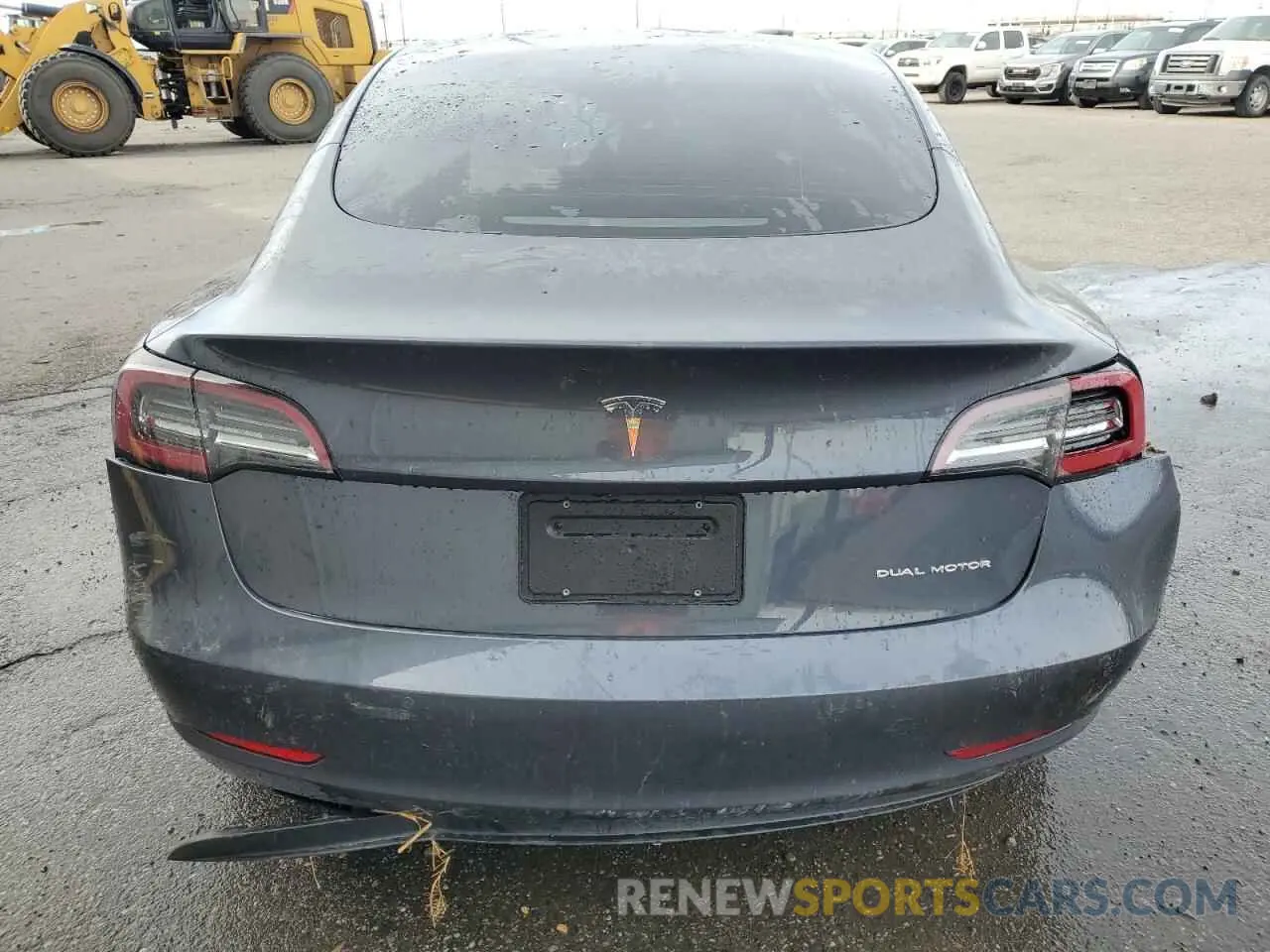 6 Photograph of a damaged car 5YJ3E1EB8NF362102 TESLA MODEL 3 2022