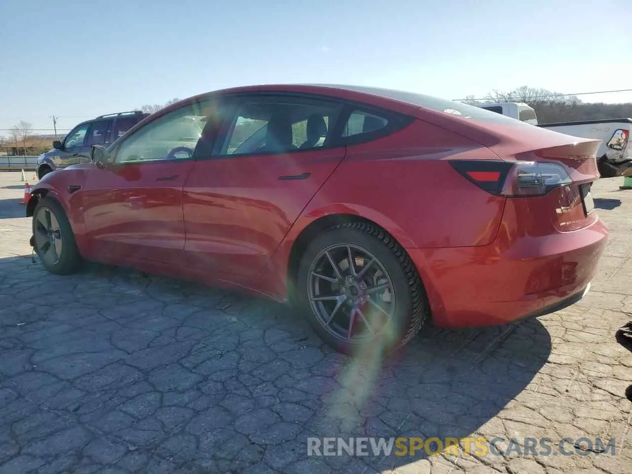 2 Photograph of a damaged car 5YJ3E1EB9NF104963 TESLA MODEL 3 2022