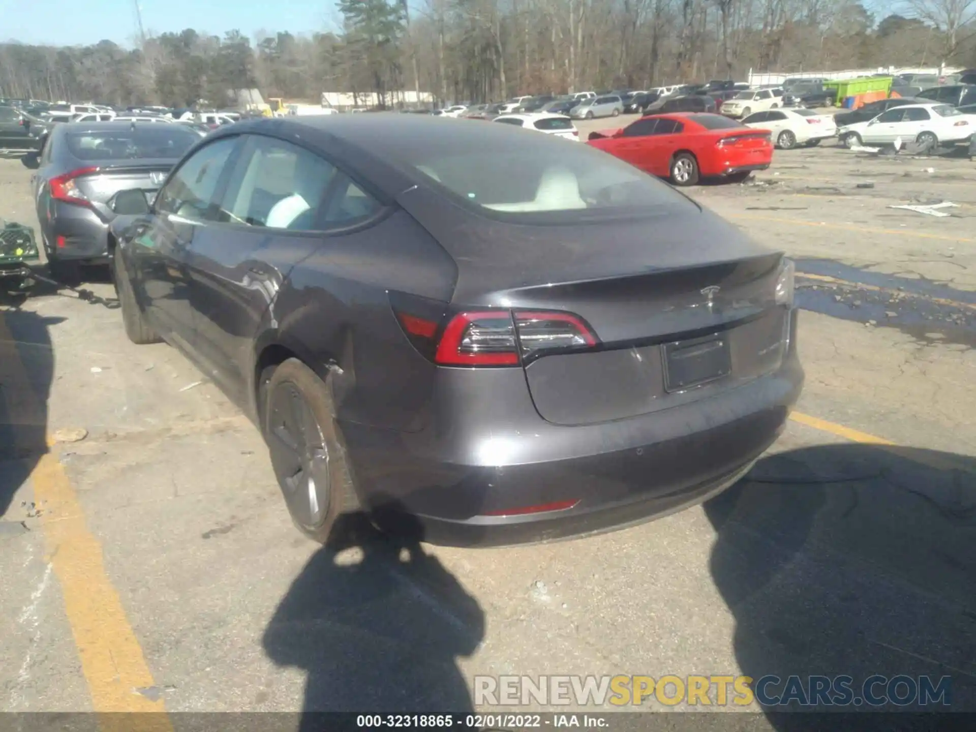 3 Photograph of a damaged car 5YJ3E1EB9NF115090 TESLA MODEL 3 2022