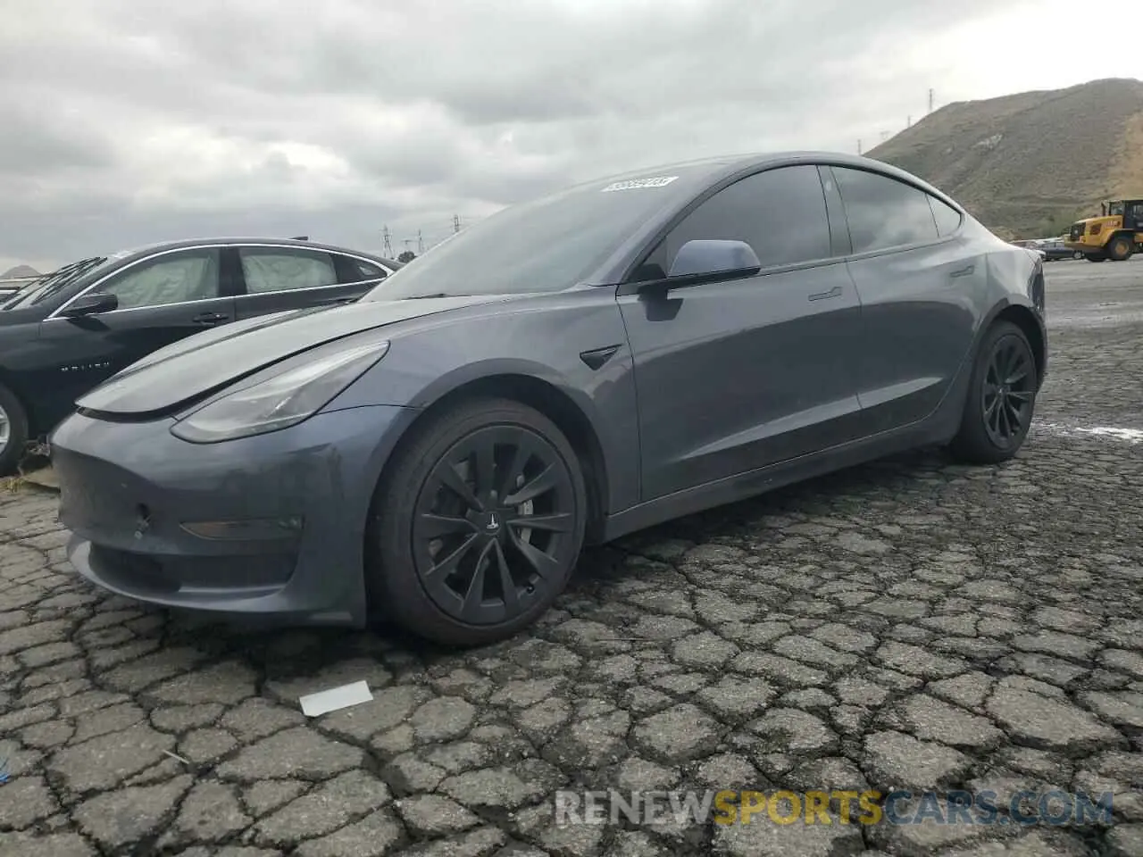 1 Photograph of a damaged car 5YJ3E1EB9NF117339 TESLA MODEL 3 2022
