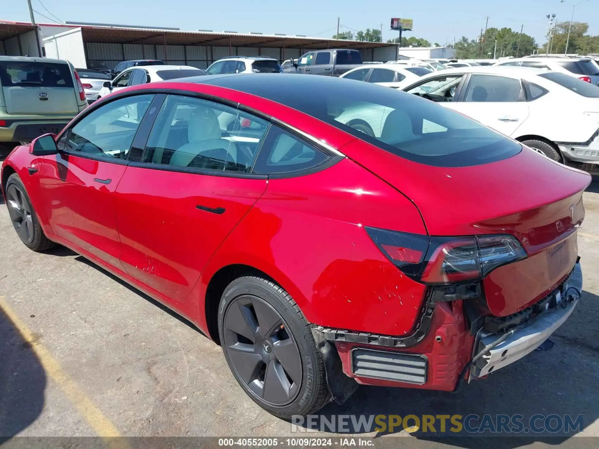 3 Photograph of a damaged car 5YJ3E1EB9NF120368 TESLA MODEL 3 2022