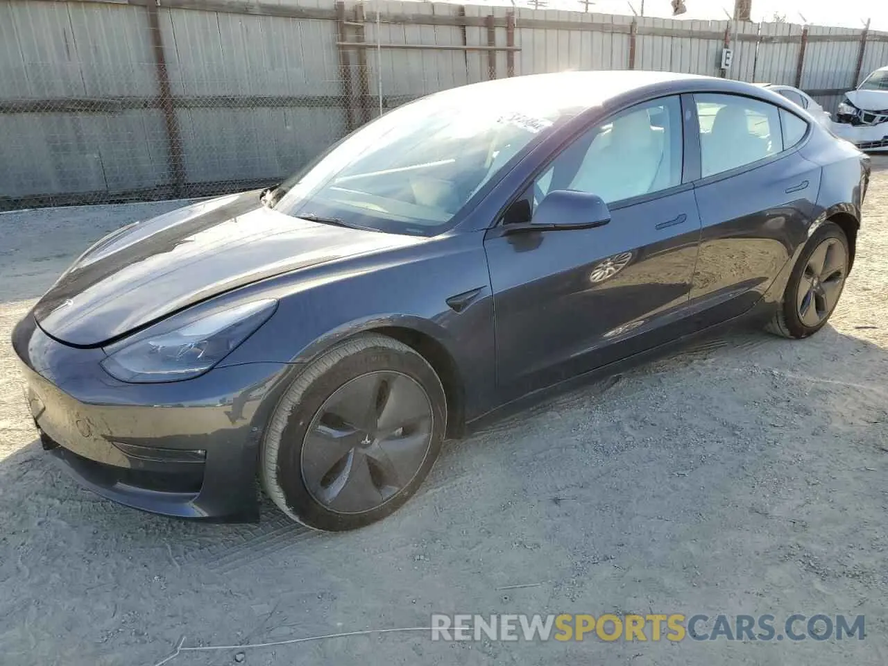 1 Photograph of a damaged car 5YJ3E1EB9NF128356 TESLA MODEL 3 2022