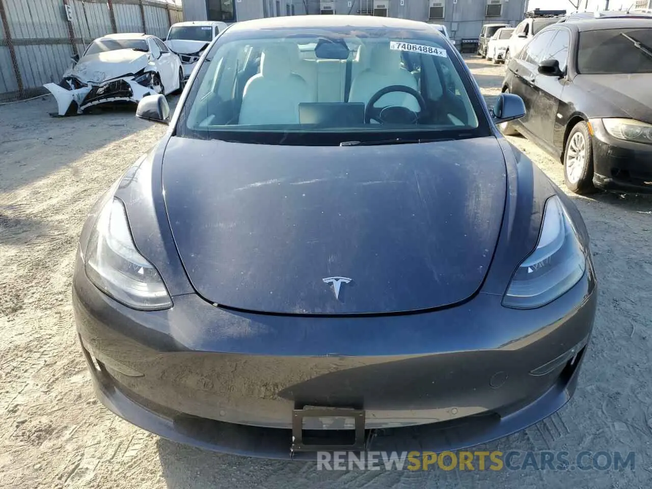 5 Photograph of a damaged car 5YJ3E1EB9NF128356 TESLA MODEL 3 2022
