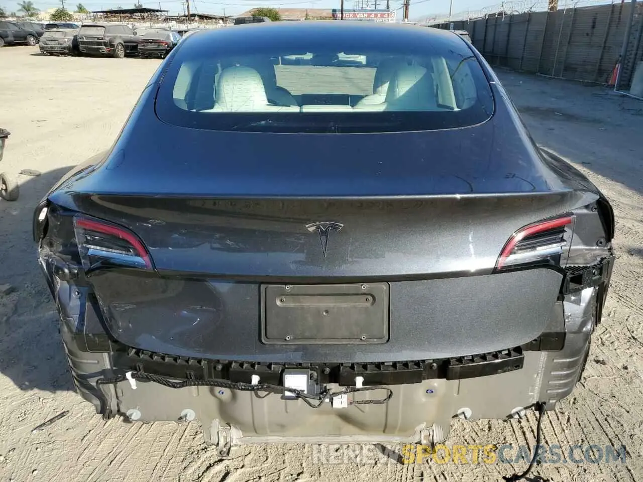 6 Photograph of a damaged car 5YJ3E1EB9NF128356 TESLA MODEL 3 2022