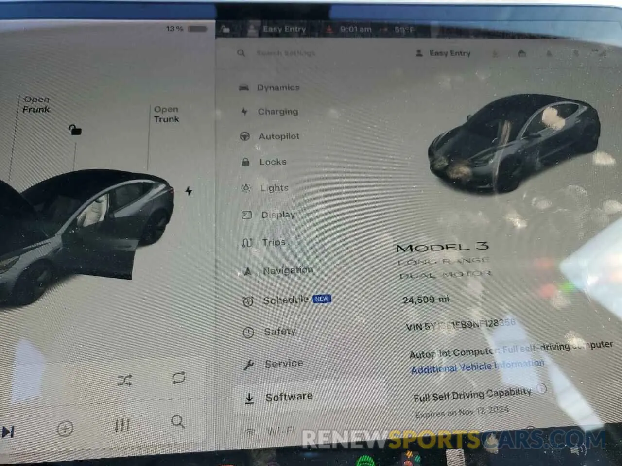 9 Photograph of a damaged car 5YJ3E1EB9NF128356 TESLA MODEL 3 2022