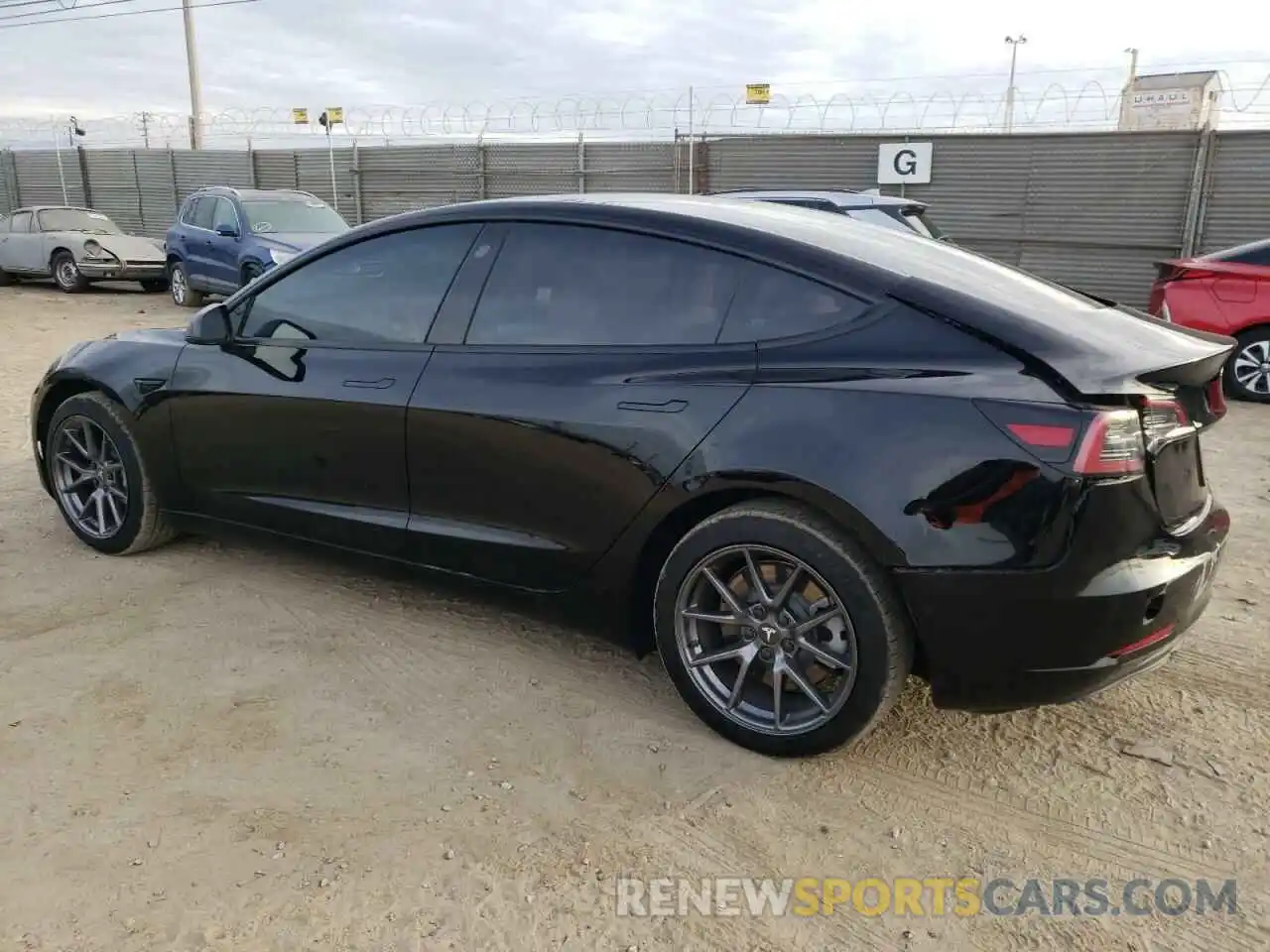 2 Photograph of a damaged car 5YJ3E1EB9NF130821 TESLA MODEL 3 2022