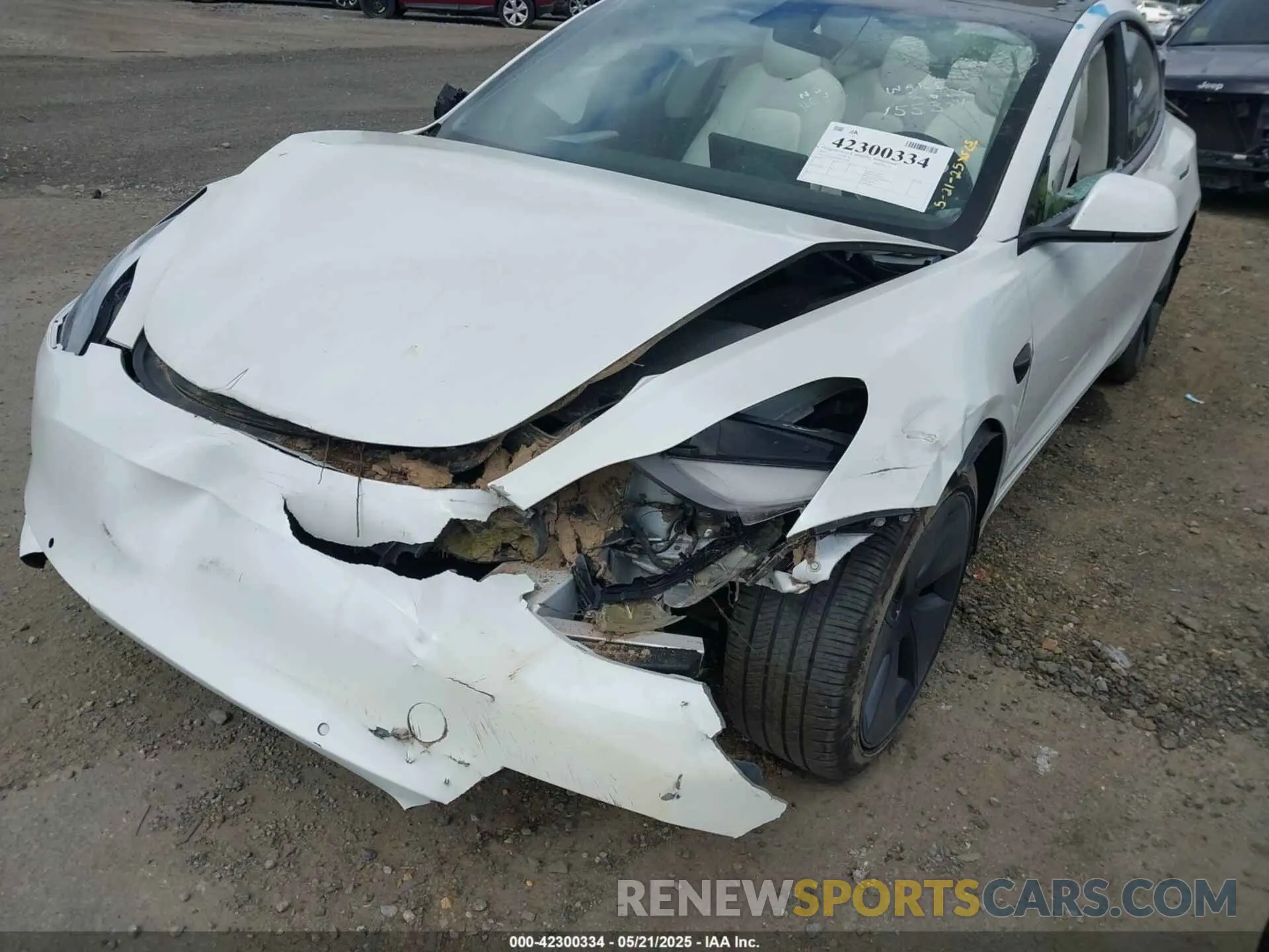 6 Photograph of a damaged car 5YJ3E1EB9NF155394 TESLA MODEL 3 2022