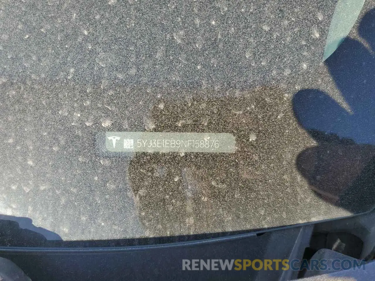 12 Photograph of a damaged car 5YJ3E1EB9NF158876 TESLA MODEL 3 2022