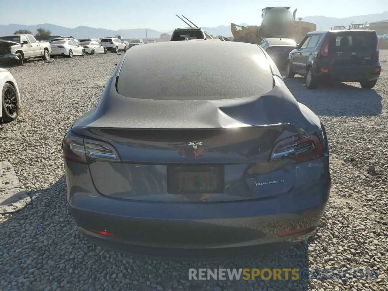 6 Photograph of a damaged car 5YJ3E1EB9NF158876 TESLA MODEL 3 2022