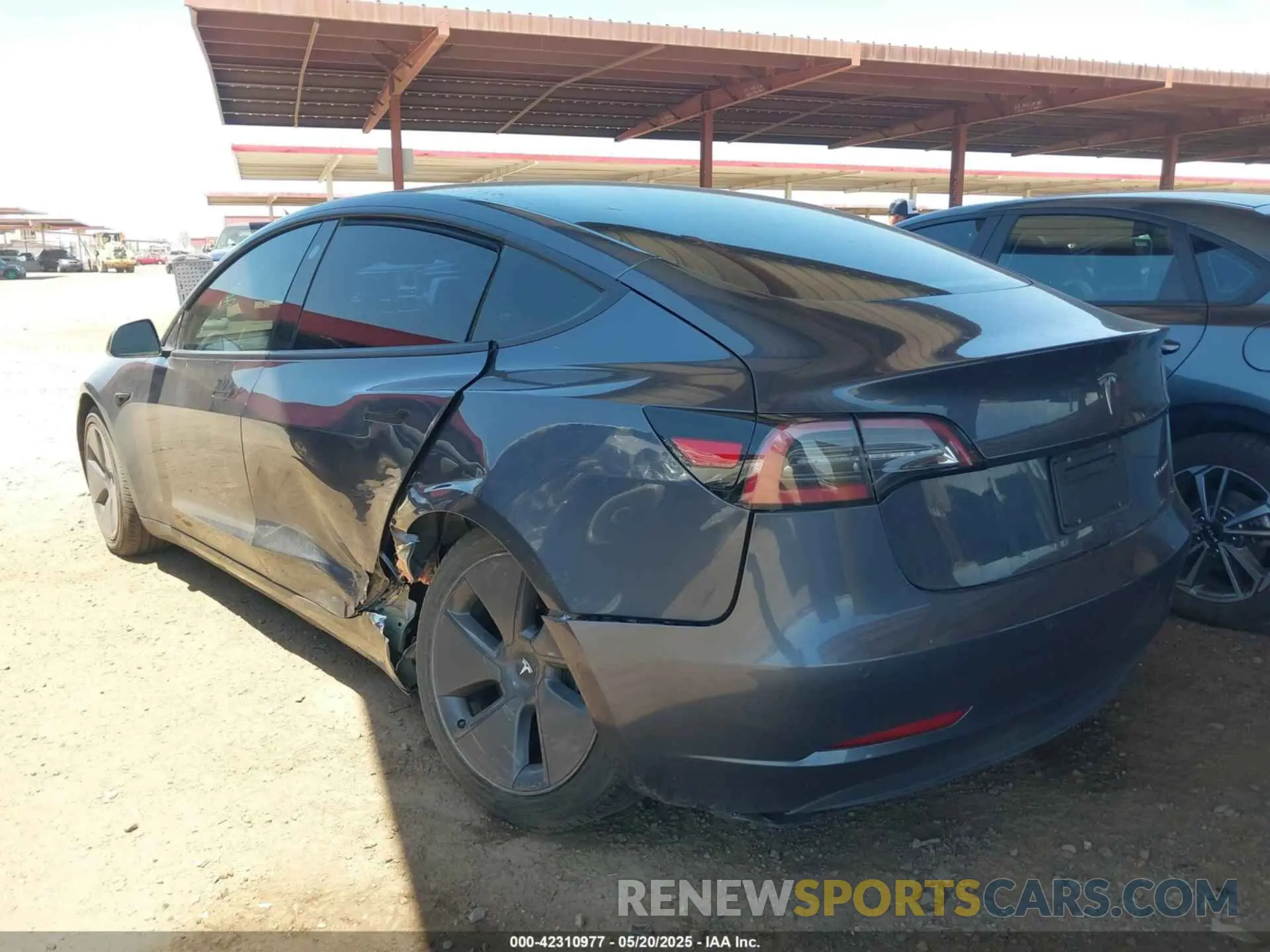 3 Photograph of a damaged car 5YJ3E1EB9NF167142 TESLA MODEL 3 2022
