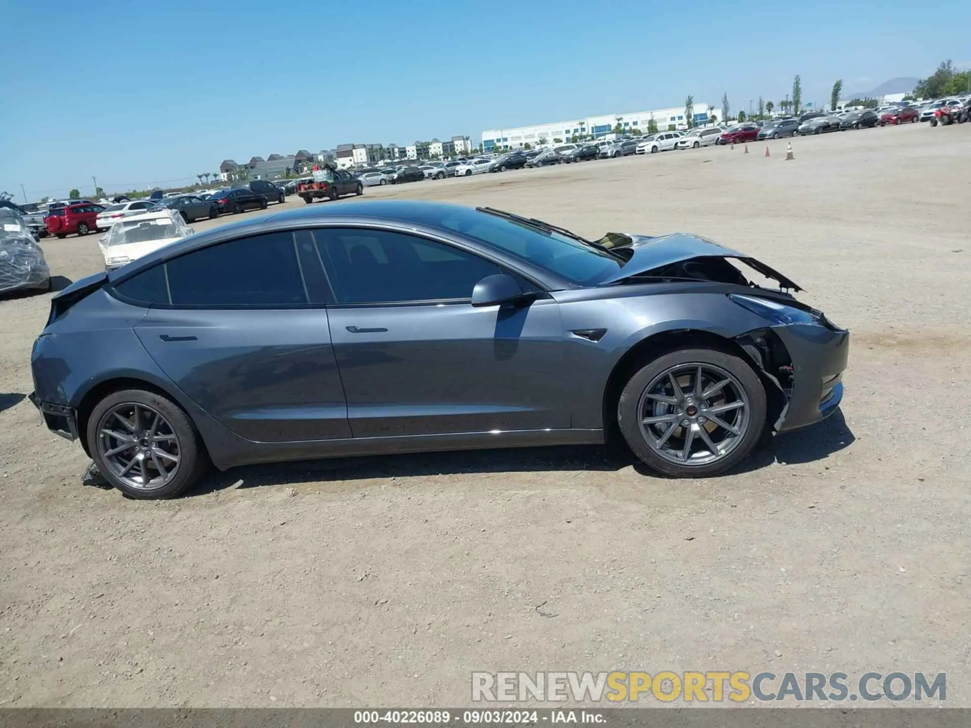 13 Photograph of a damaged car 5YJ3E1EB9NF184247 TESLA MODEL 3 2022