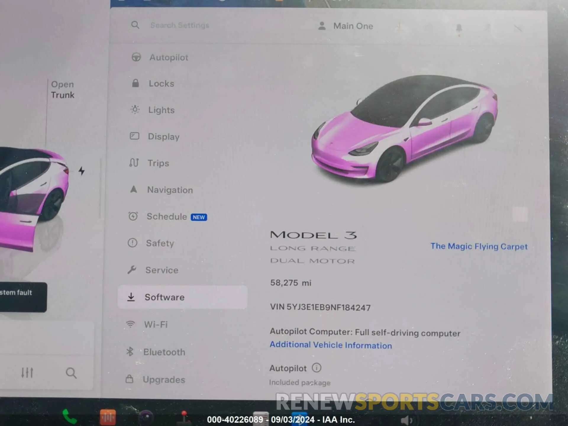 7 Photograph of a damaged car 5YJ3E1EB9NF184247 TESLA MODEL 3 2022