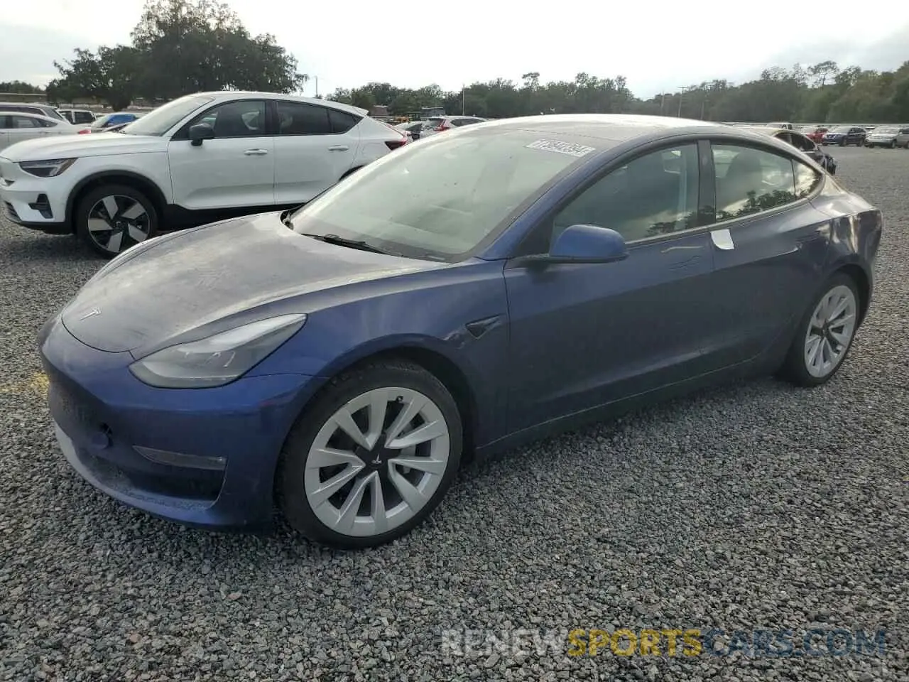 1 Photograph of a damaged car 5YJ3E1EB9NF184295 TESLA MODEL 3 2022