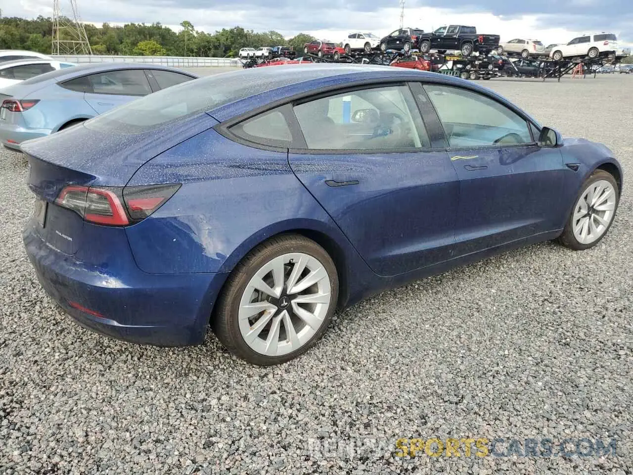 3 Photograph of a damaged car 5YJ3E1EB9NF184295 TESLA MODEL 3 2022