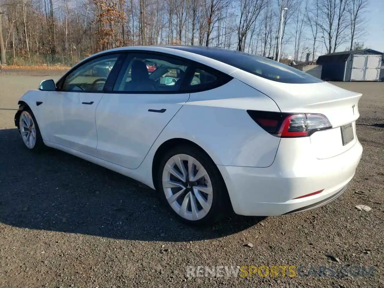 2 Photograph of a damaged car 5YJ3E1EB9NF192428 TESLA MODEL 3 2022