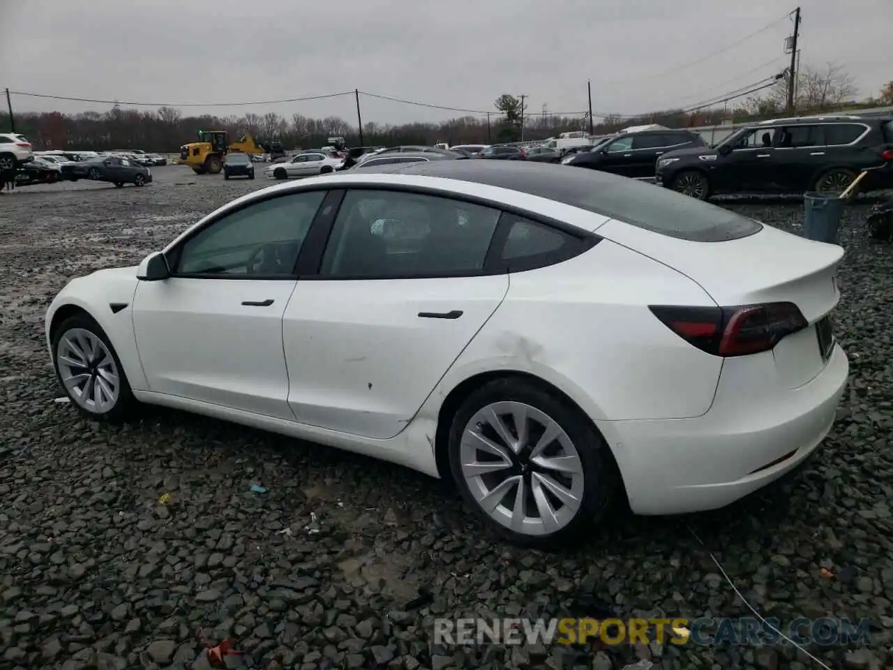 2 Photograph of a damaged car 5YJ3E1EB9NF209339 TESLA MODEL 3 2022