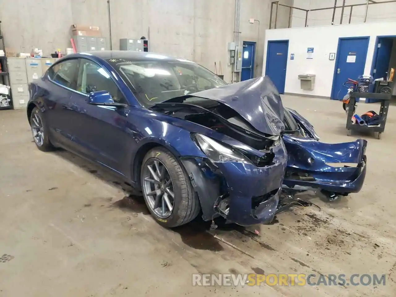 1 Photograph of a damaged car 5YJ3E1EB9NF227100 TESLA MODEL 3 2022