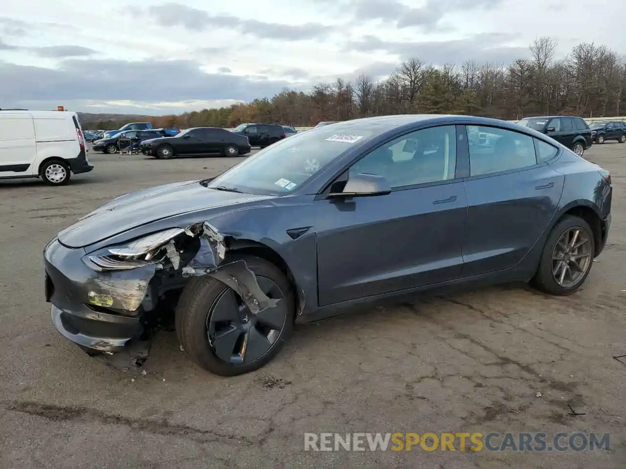 1 Photograph of a damaged car 5YJ3E1EB9NF238940 TESLA MODEL 3 2022