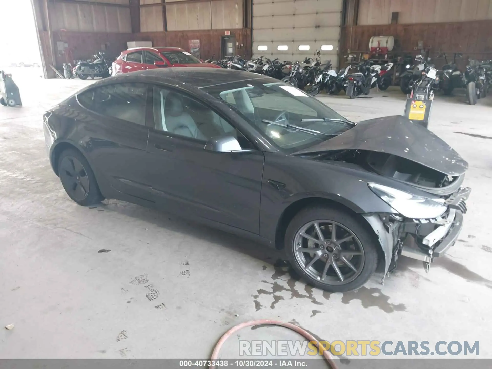 1 Photograph of a damaged car 5YJ3E1EB9NF245662 TESLA MODEL 3 2022