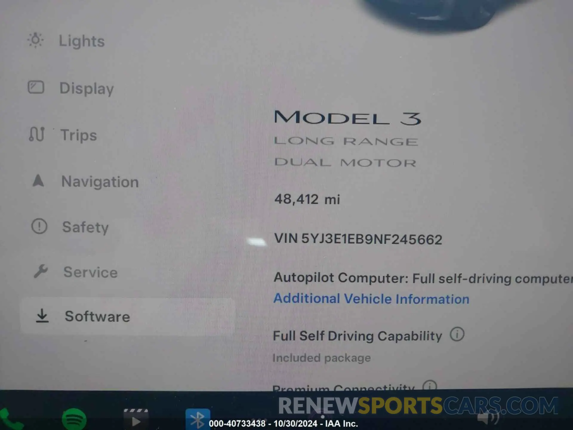 7 Photograph of a damaged car 5YJ3E1EB9NF245662 TESLA MODEL 3 2022