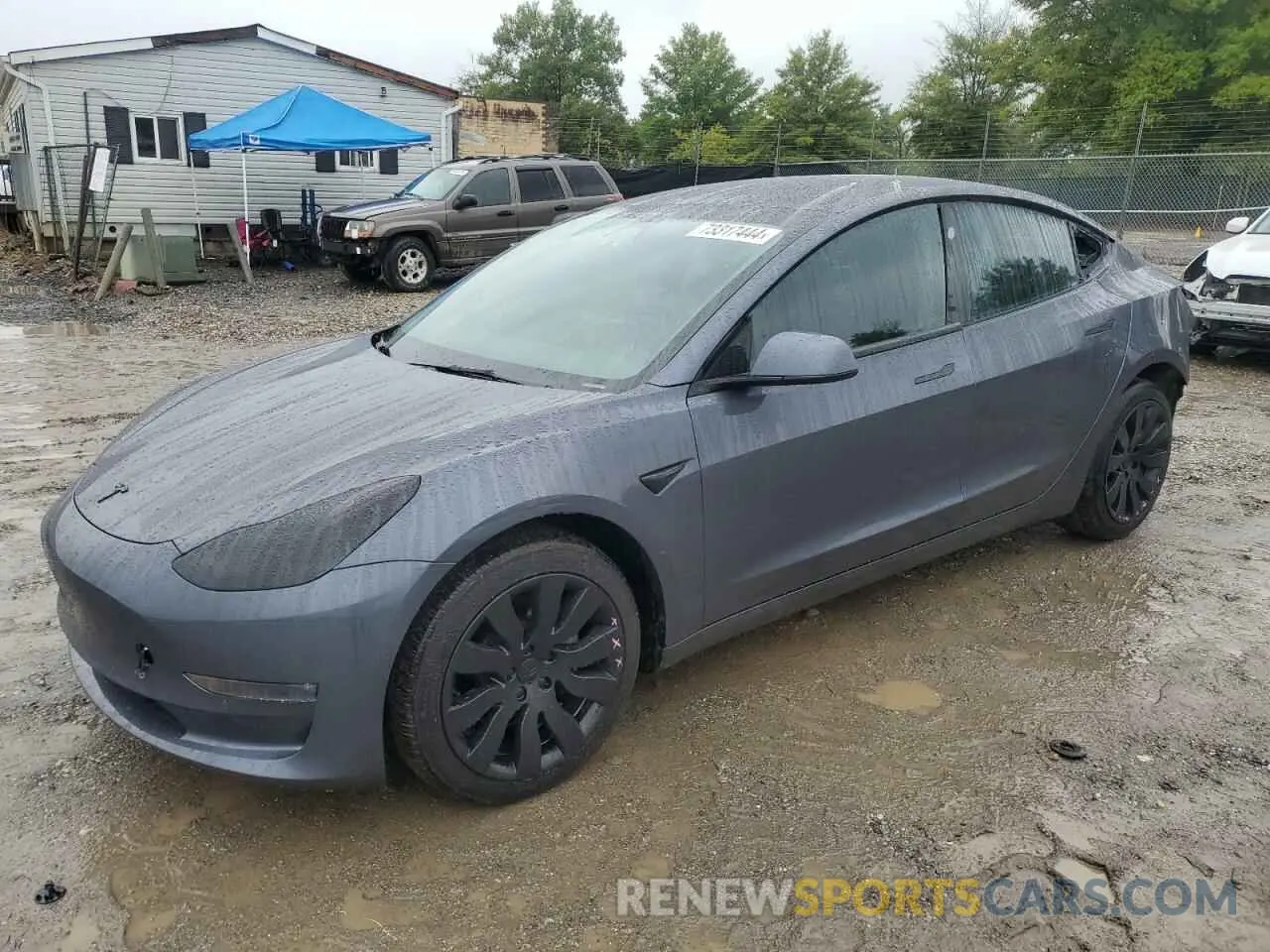 1 Photograph of a damaged car 5YJ3E1EB9NF262364 TESLA MODEL 3 2022