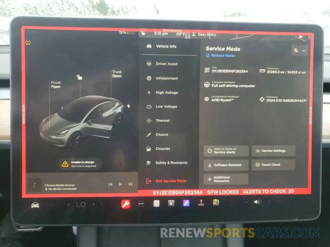 9 Photograph of a damaged car 5YJ3E1EB9NF262364 TESLA MODEL 3 2022