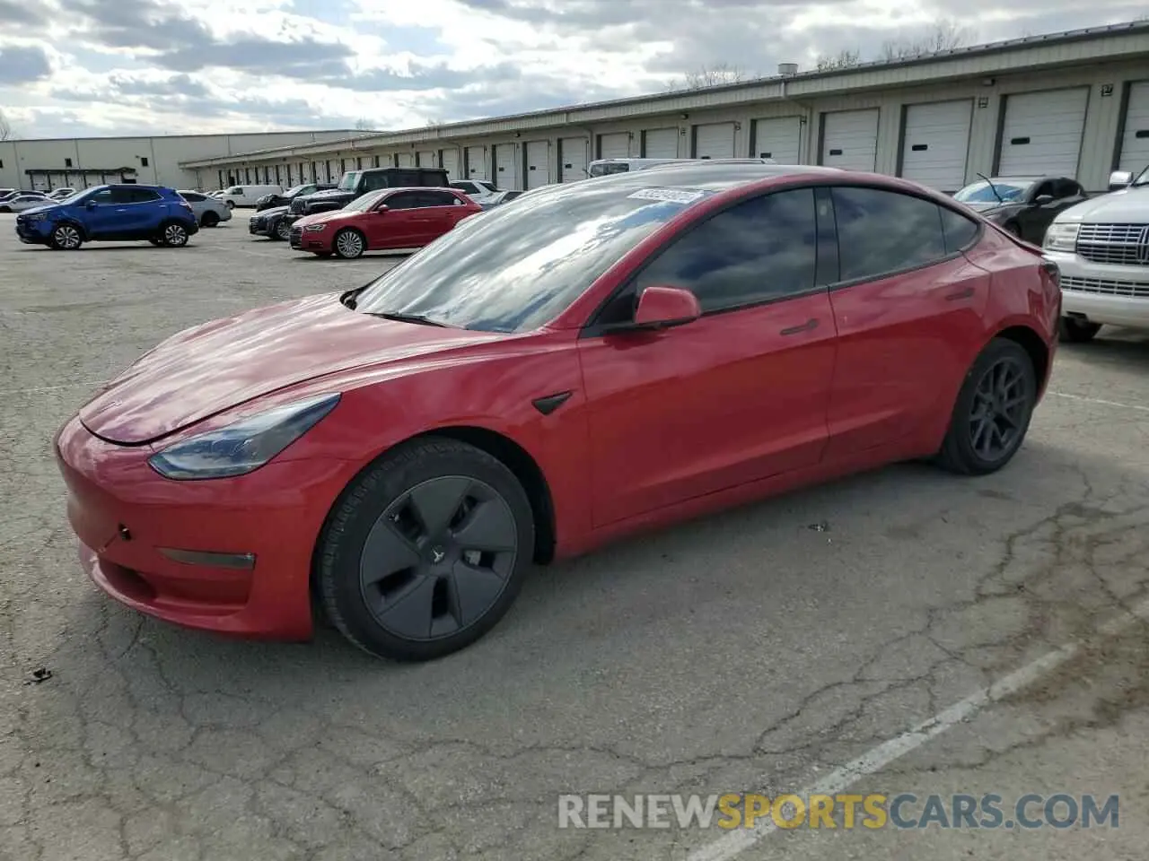 1 Photograph of a damaged car 5YJ3E1EB9NF278371 TESLA MODEL 3 2022