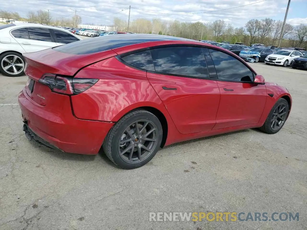 3 Photograph of a damaged car 5YJ3E1EB9NF278371 TESLA MODEL 3 2022