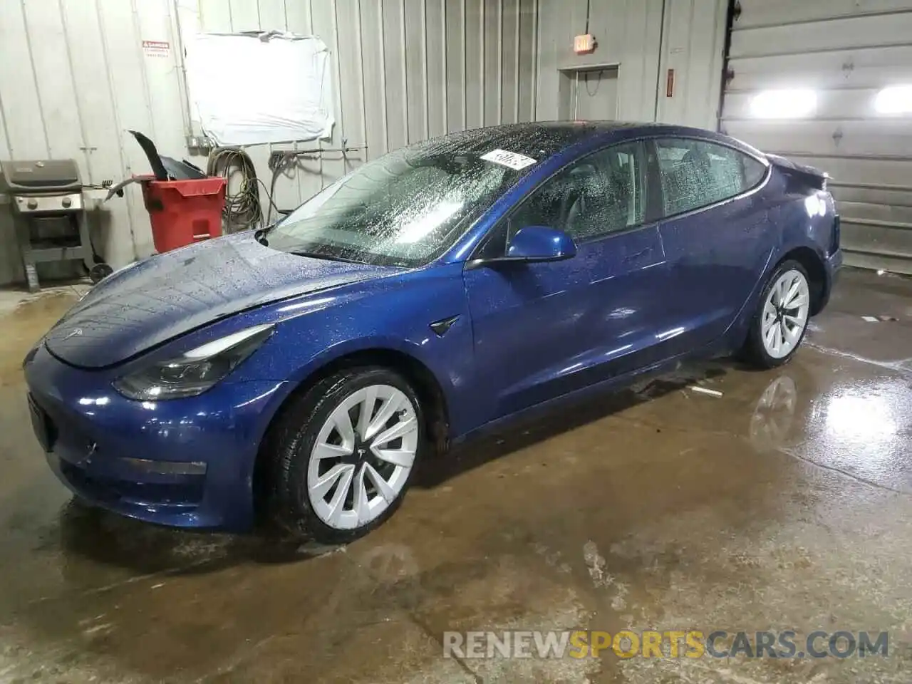 1 Photograph of a damaged car 5YJ3E1EB9NF305214 TESLA MODEL 3 2022