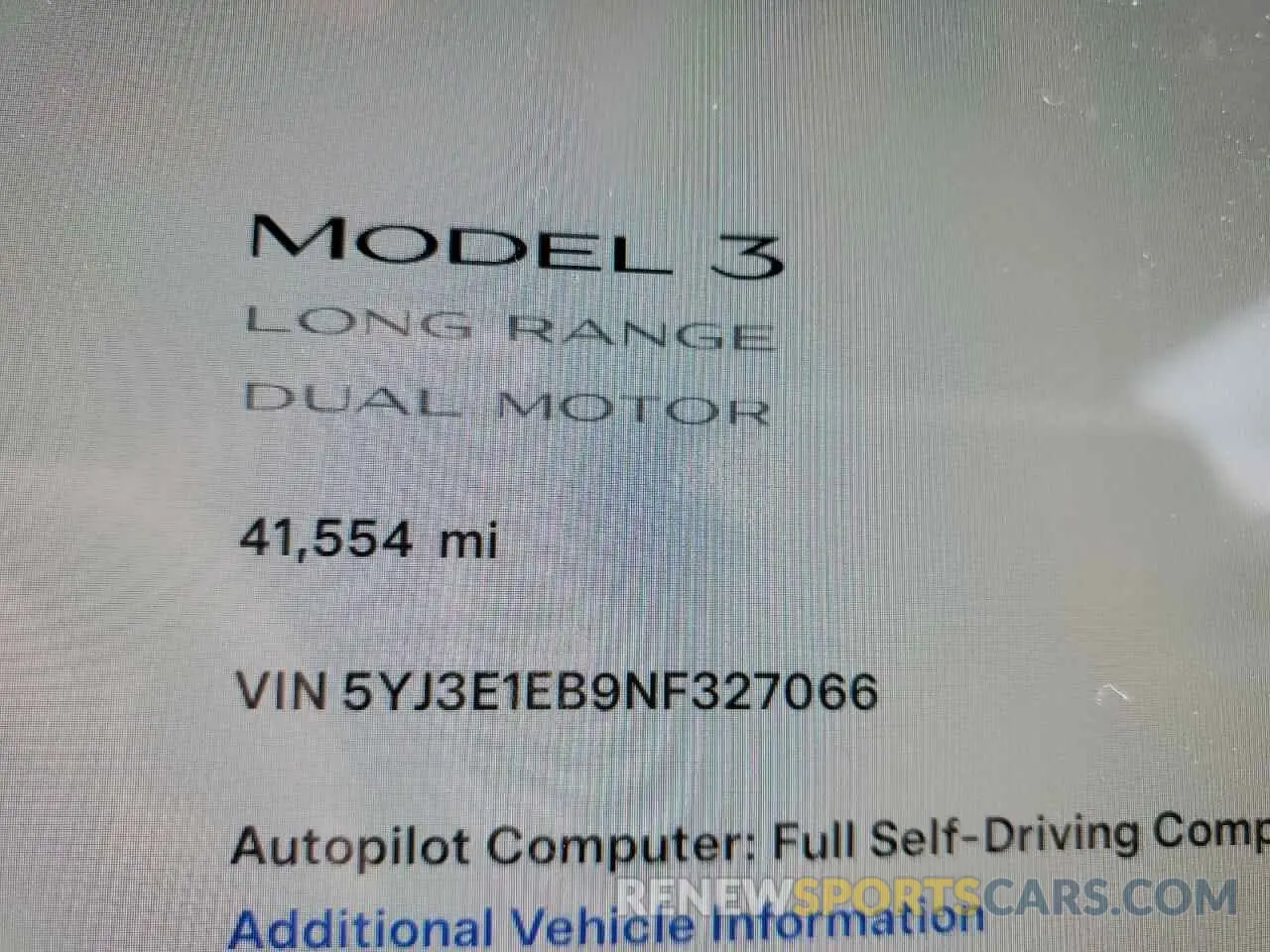 9 Photograph of a damaged car 5YJ3E1EB9NF327066 TESLA MODEL 3 2022