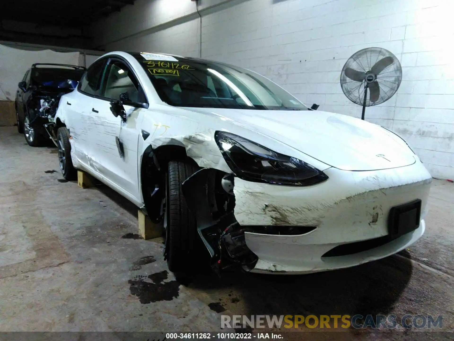 1 Photograph of a damaged car 5YJ3E1EB9NF328539 TESLA MODEL 3 2022