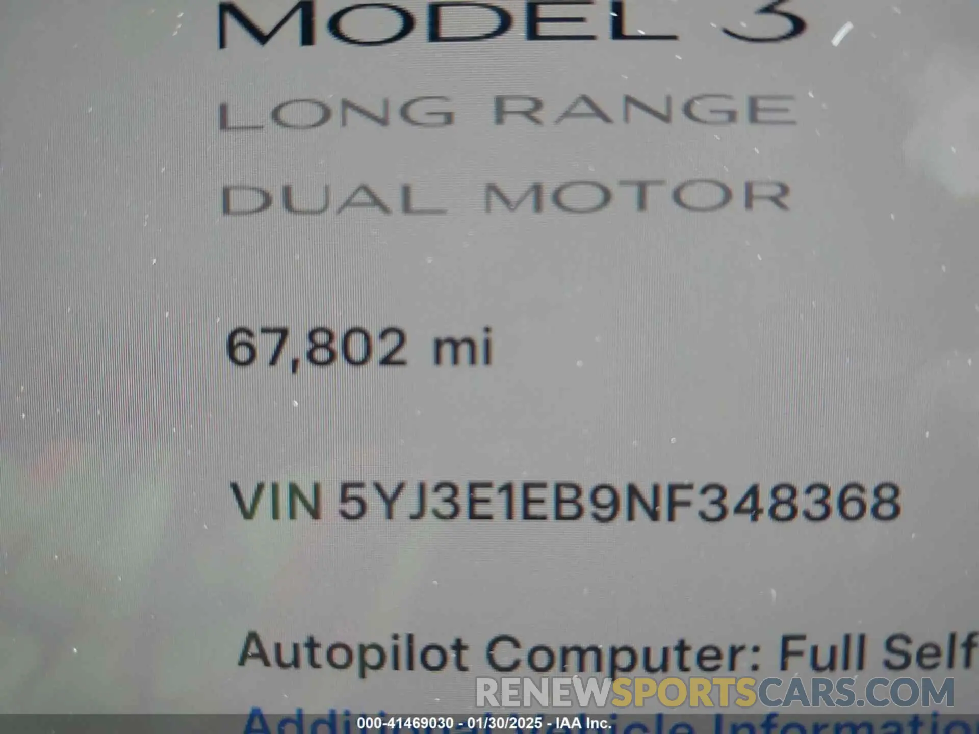14 Photograph of a damaged car 5YJ3E1EB9NF348368 TESLA MODEL 3 2022