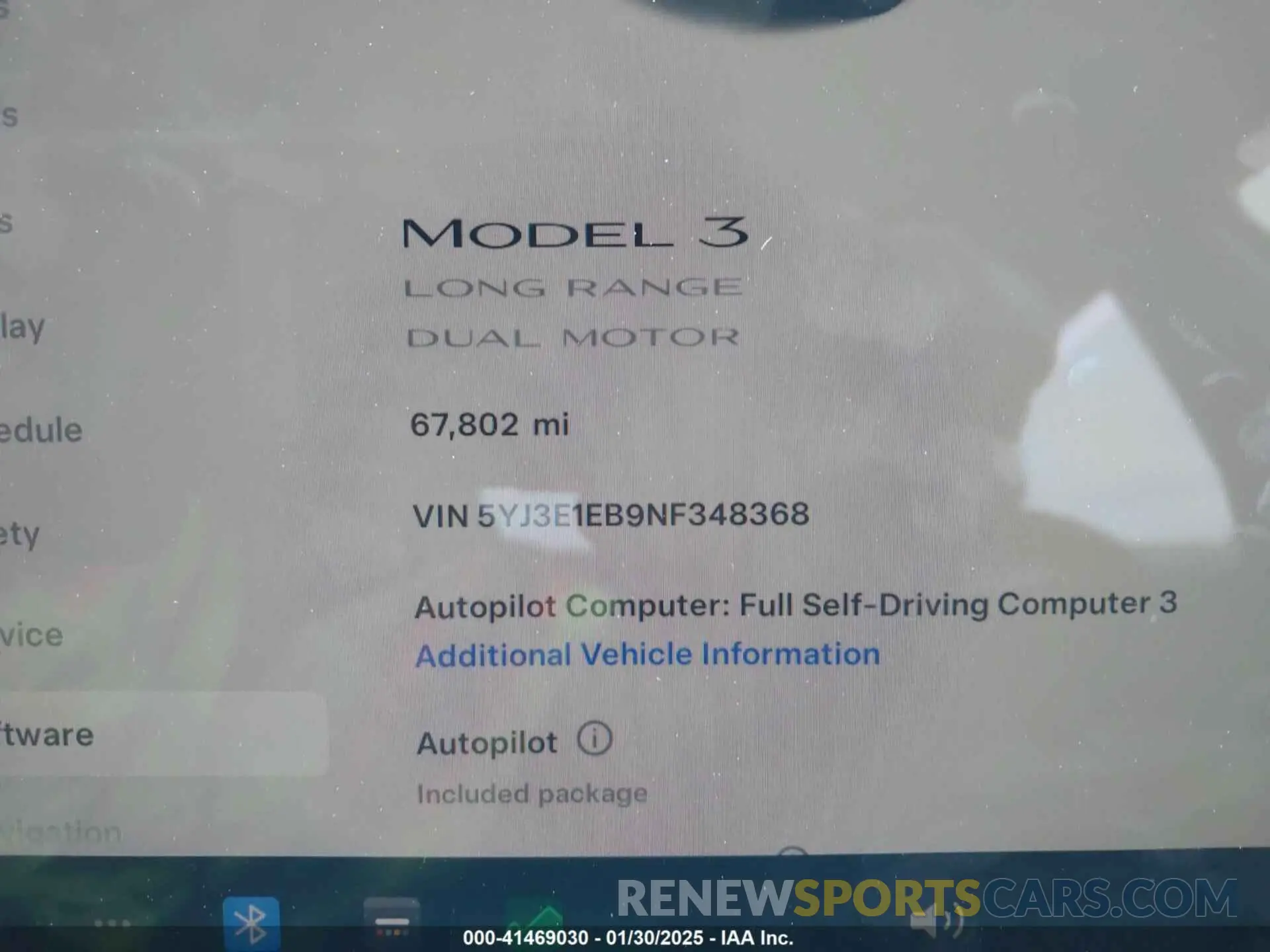7 Photograph of a damaged car 5YJ3E1EB9NF348368 TESLA MODEL 3 2022