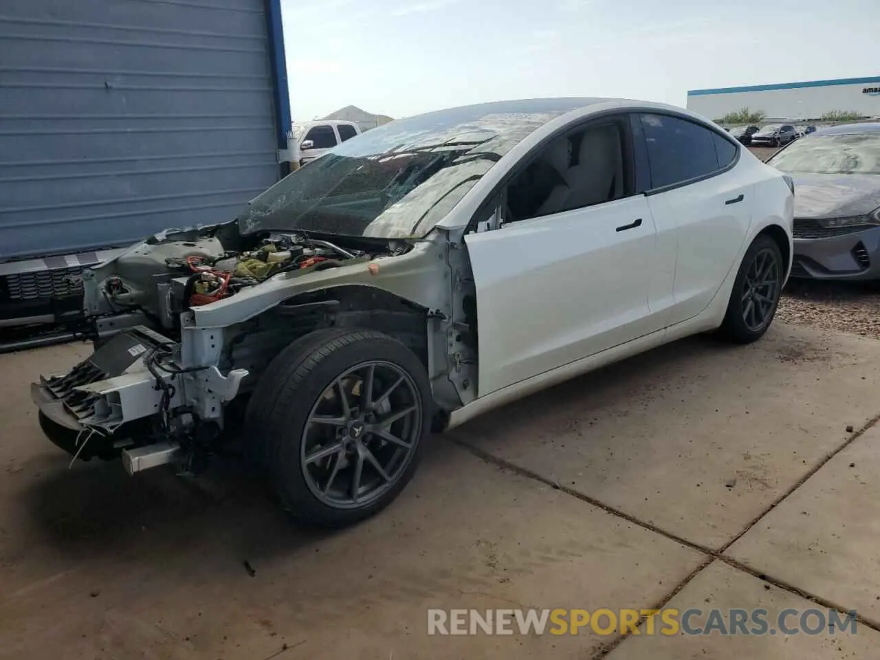 1 Photograph of a damaged car 5YJ3E1EB9NF350010 TESLA MODEL 3 2022