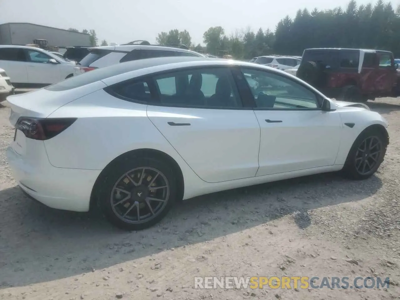 3 Photograph of a damaged car 5YJ3E1EBXNF106883 TESLA MODEL 3 2022