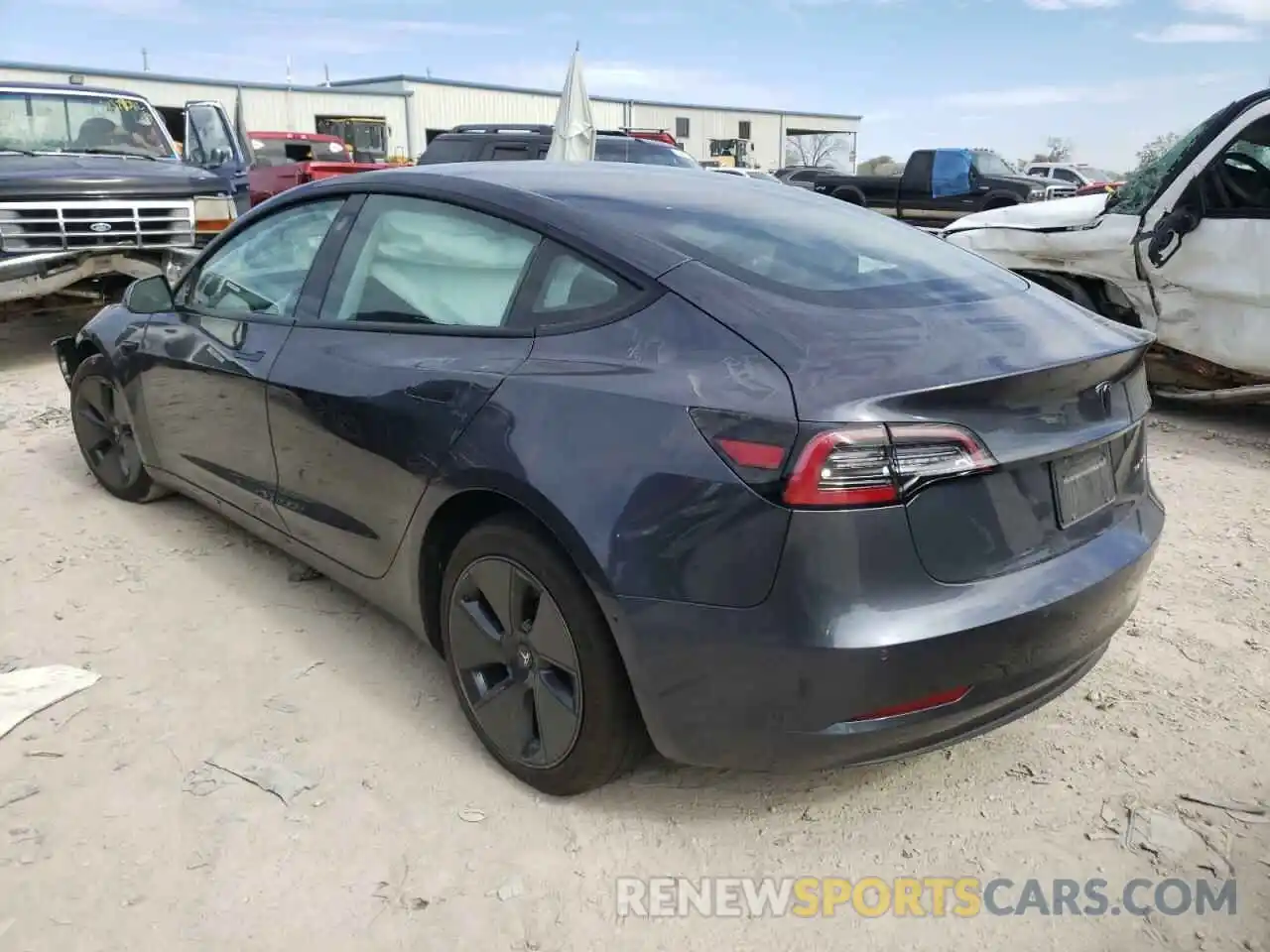 3 Photograph of a damaged car 5YJ3E1EBXNF108133 TESLA MODEL 3 2022