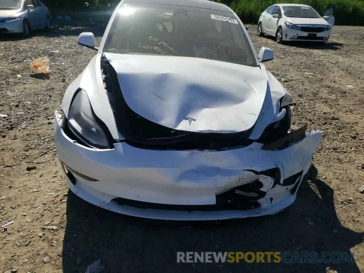 9 Photograph of a damaged car 5YJ3E1EBXNF112215 TESLA MODEL 3 2022