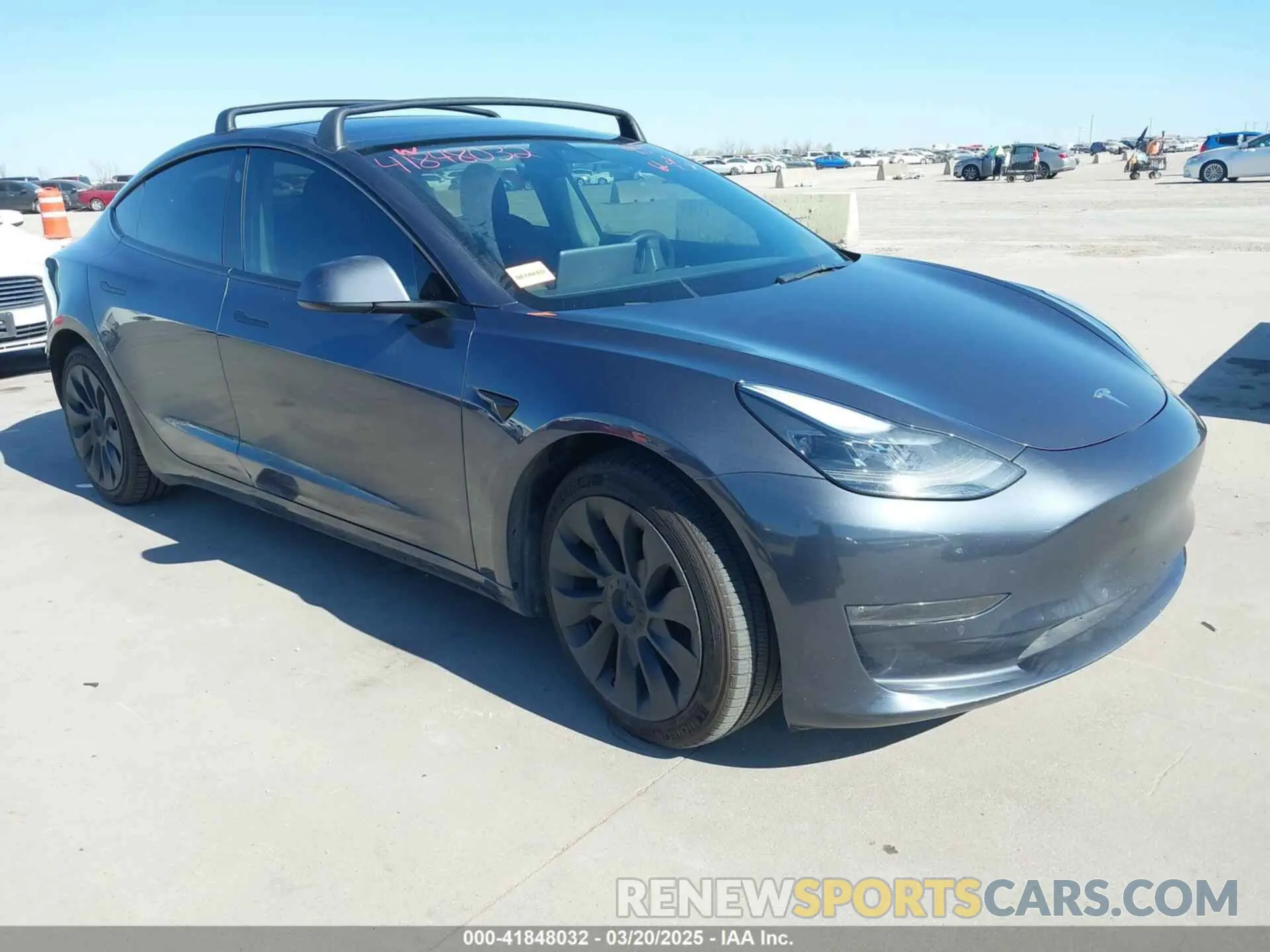 1 Photograph of a damaged car 5YJ3E1EBXNF115762 TESLA MODEL 3 2022