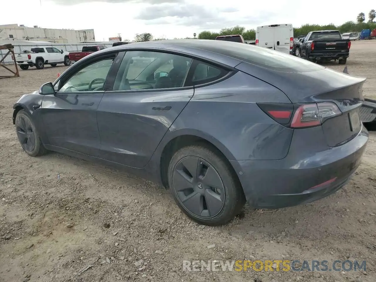 2 Photograph of a damaged car 5YJ3E1EBXNF125546 TESLA MODEL 3 2022