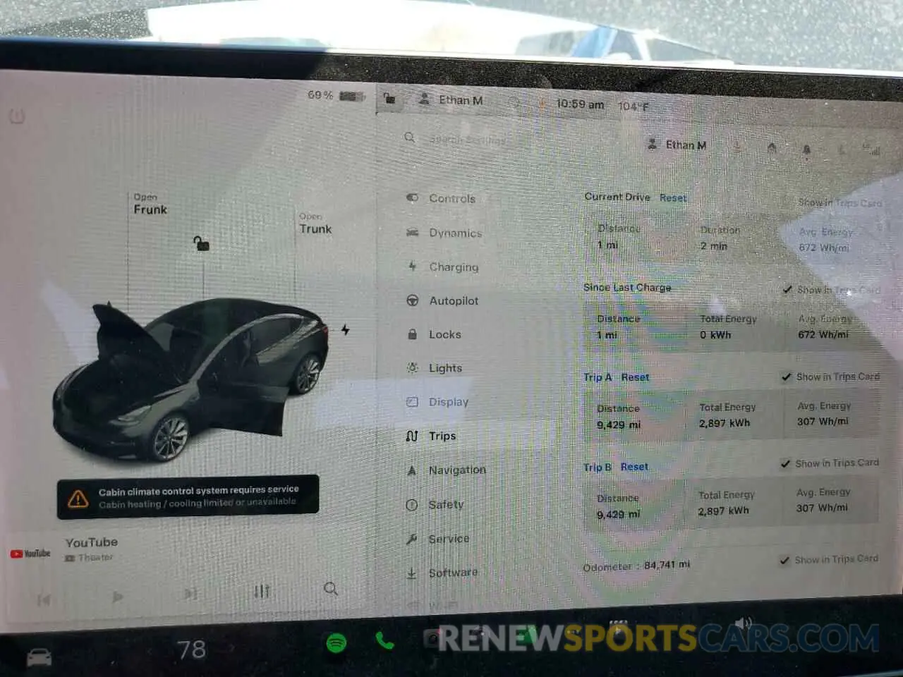 9 Photograph of a damaged car 5YJ3E1EBXNF127250 TESLA MODEL 3 2022