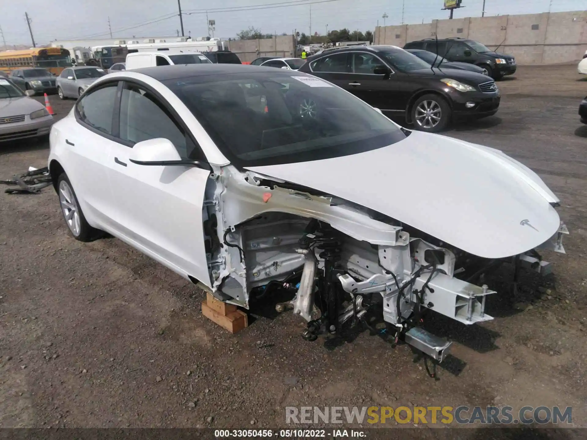 1 Photograph of a damaged car 5YJ3E1EBXNF134571 TESLA MODEL 3 2022