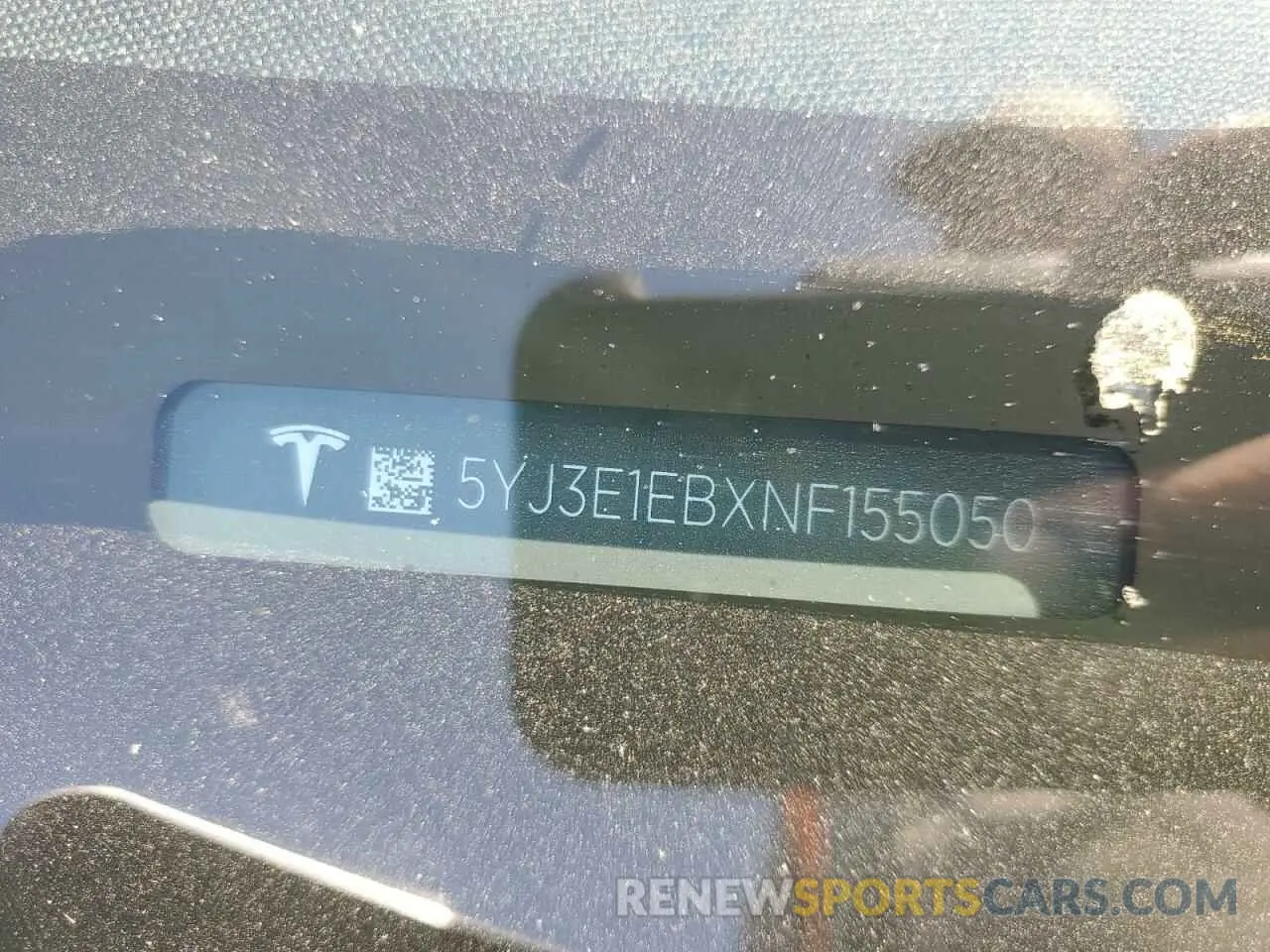 12 Photograph of a damaged car 5YJ3E1EBXNF155050 TESLA MODEL 3 2022