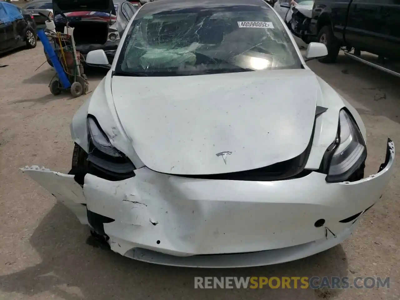 9 Photograph of a damaged car 5YJ3E1EBXNF159096 TESLA MODEL 3 2022