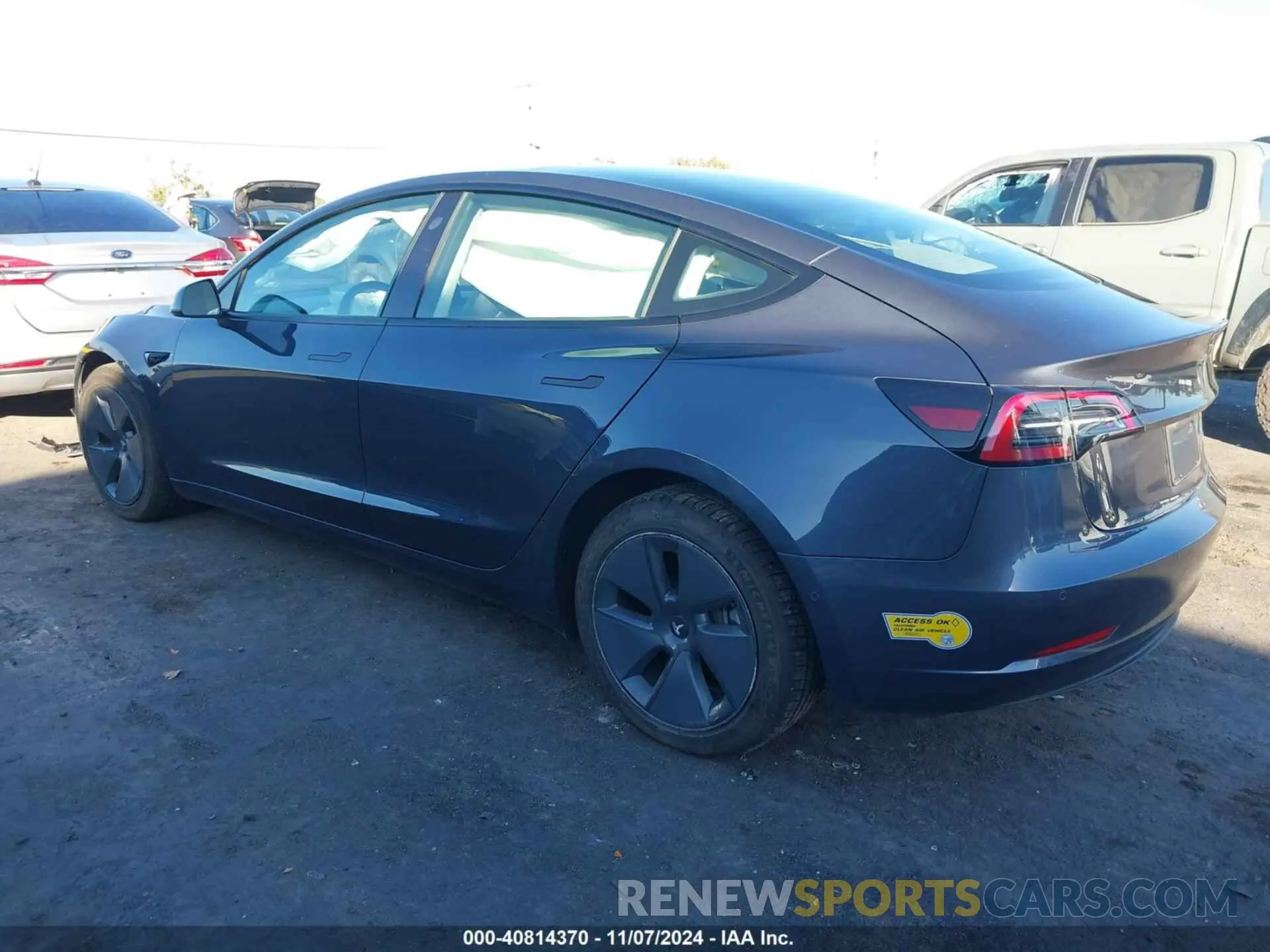 3 Photograph of a damaged car 5YJ3E1EBXNF170518 TESLA MODEL 3 2022