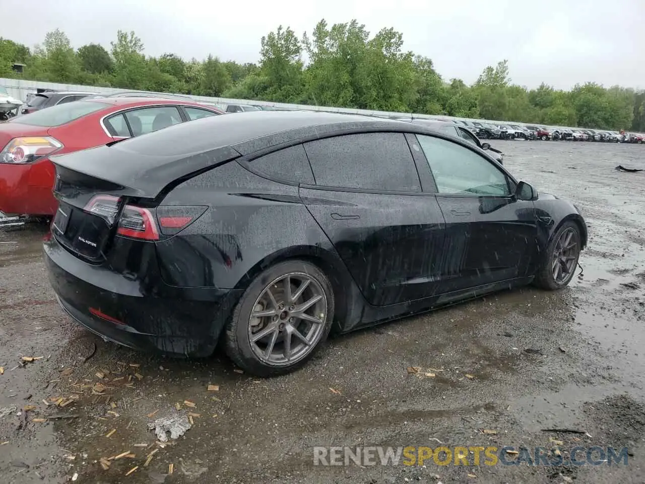 3 Photograph of a damaged car 5YJ3E1EBXNF185018 TESLA MODEL 3 2022
