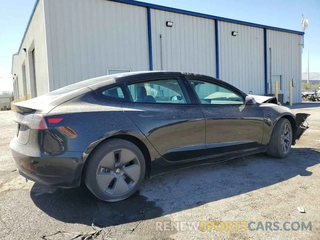 3 Photograph of a damaged car 5YJ3E1EBXNF186458 TESLA MODEL 3 2022